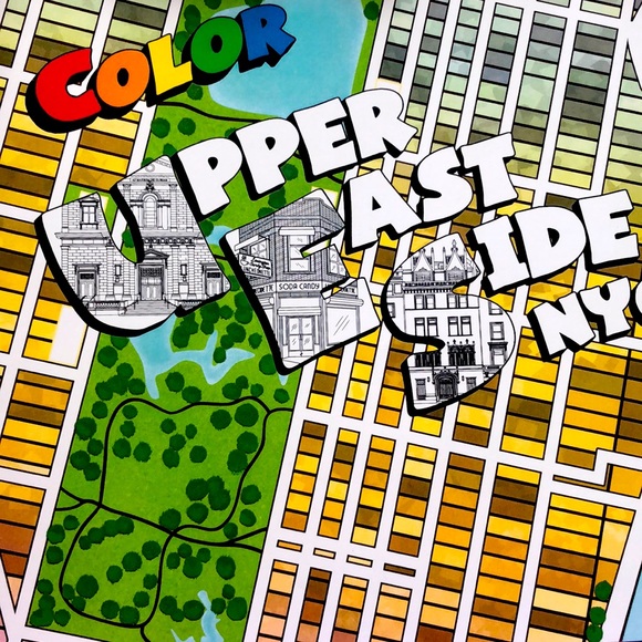 NYC souvenir Uptown coloring book - Picture 1 of 9